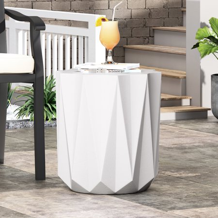 Lightweight Concrete End Table, Ready to Use / Simplify Space Decoration