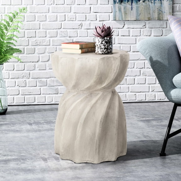 Lightweight Concrete Structure - Stunning Looks - Chat Set or Sectional End Table, Adds Decorative Touch