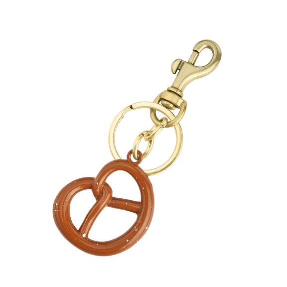 Lightweight Cookie Keyring Biscuit Shape Keychain Purse Charm Stylish Backpack Accessory for Trendy Women and Teens