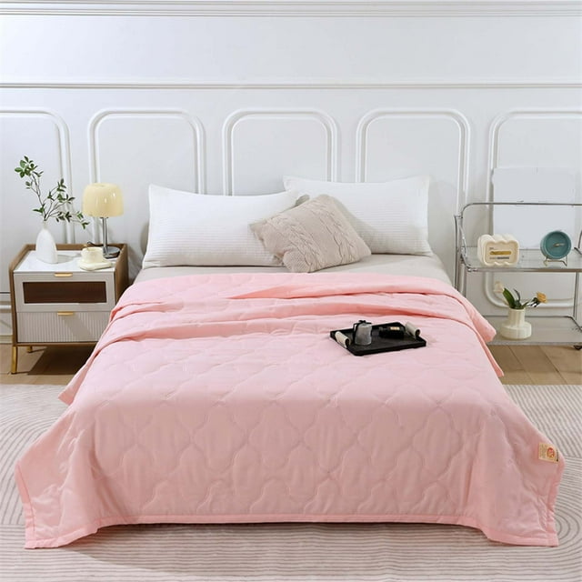 Lightweight Cooling Comforter Clearance!Hiroekza Skin-friendly Plain Printed Washed Cotton Summer Quilt Ventilation Quilt