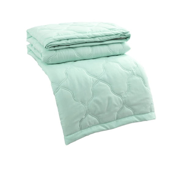 Lightweight Cooling Summer Blanket Breathable Soft Comforter For Hot Sleepers Air Conditioned Room Bedding Mint Green