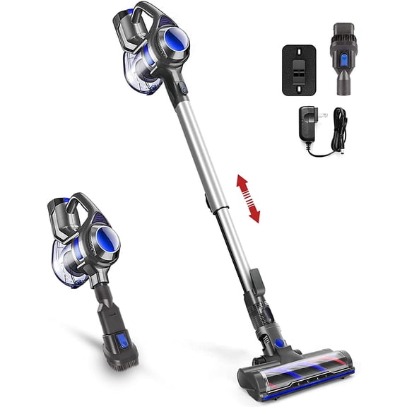MOOSOO Cordless Vacuum with Large LED Display Screen