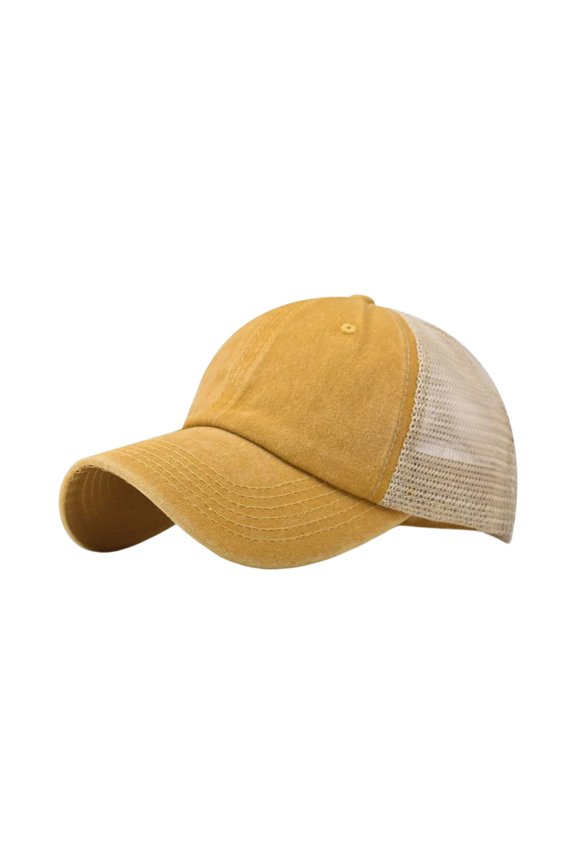 Lightweight Cotton Baseball Cap Adjustable Back Strap Breathable Men Casual Hat Outdoor Daily Wear