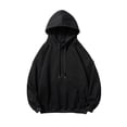 thumbnail image 1 of Lightweight Cotton Hoodies for Men Hooded Collar Drawstring Pullover Casual Fall Long Sleeve Sweatshirts with Pocket, 1 of 7
