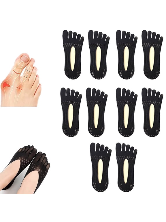 Lightweight Cotton Socks, 5PCS Orthoes Bunion Relief Socks Bunion Socks Health Socks Sock Toe Socks for Bunion Orthotoe Socks New Style B-61 K One Size