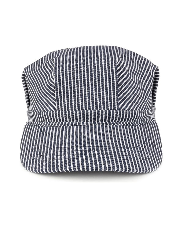 Lightweight Cotton Stripy Cap For Men Women Kids Offering Comfort Hook Loop Closure All Head Sizes