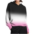 thumbnail image 1 of SHE IS Lightweight Crewneck Sweatshirt Women Womens Hoodies Pullover Lightweight Womens Pullover Hoodie with Pockets Womens Tops Black V Neck My Orders Placed, 1 of 5