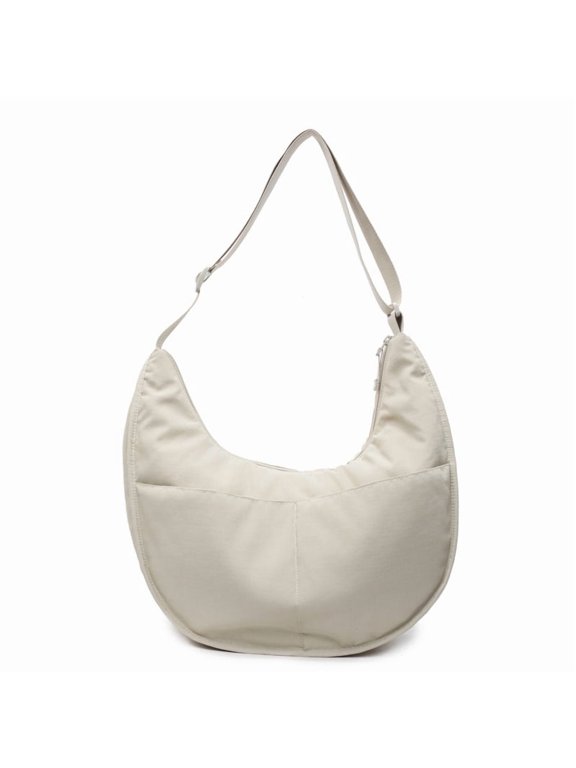 Lightweight Crossbody Bag, Nylon Fabric Casual Shoulder Bag, Large Capacity Dumpling Bag, Female Student Tote Bag, Commuting Cloth Bag