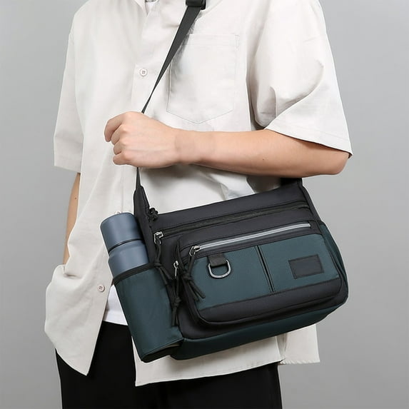 Lightweight Crossbody Bag for Women with Multiple Compartments Adjustable Strap Water Bottle Pocket Fashion Everyday Commute Travel Purse