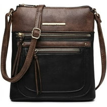 Lightweight Crossbody Bags for Women Shoulder Bag Purse Vegan Leather Soft Travel Handbag with Multi Pockets