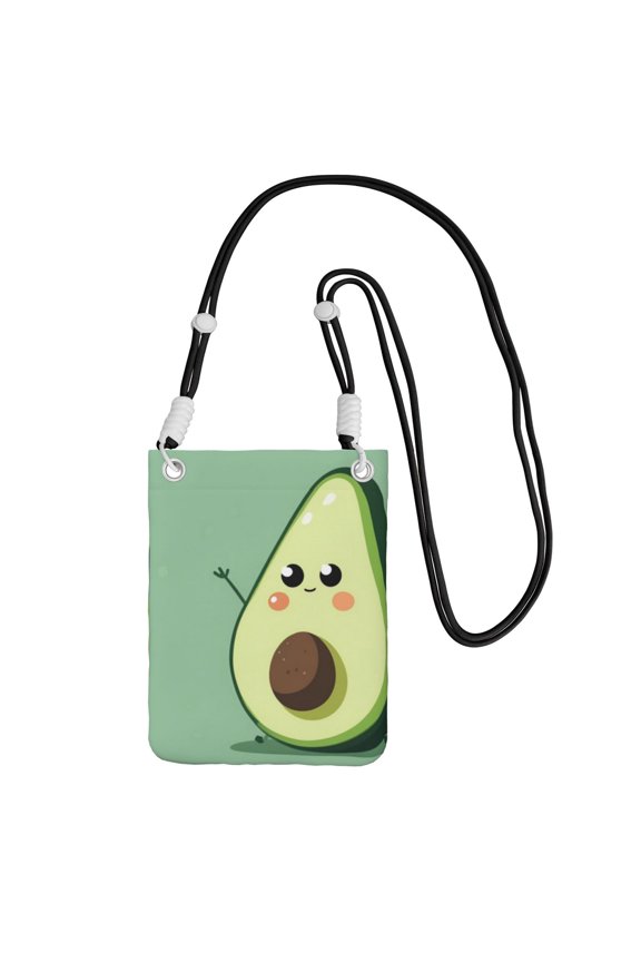 Lightweight Crossbody Cell Phone Purse Bag with Arm Band, Wallet & Key Pouch for Walking, Travel and Hiking, Avocado, Black