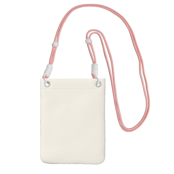 Lightweight Crossbody Cell Phone Purse Bag with Arm Band, Wallet & Key Pouch for Walking, Travel and Hiking, Floral White, Pink