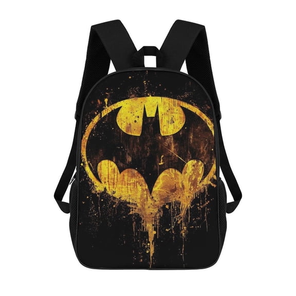 Lightweight Daypack Large Capacity Bat-man Backpack Travel Work Back Pack 17 Inch Bookbag Laptop Bag