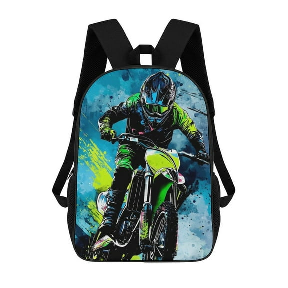 Lightweight Daypack Large Capacity Dirt Bike Motorcycle Race Backpack Travel Work Back Pack 17 Inch Bookbag Laptop Bag
