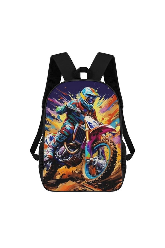 Lightweight Daypack Large Capacity Dirt Bike Motorcycle Race Backpack Travel Work Back Pack 17 Inch Bookbag Laptop Bag
