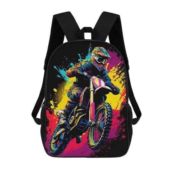 Lightweight Daypack Large Capacity Dirt Bike Motorcycle Race Backpack Travel Work Back Pack 17 Inch Bookbag Laptop Bag