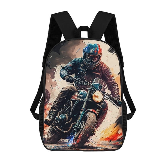 Lightweight Daypack Large Capacity Dirt Bike Motorcycle Race Backpack Travel Work Back Pack 17 Inch Bookbag Laptop Bag