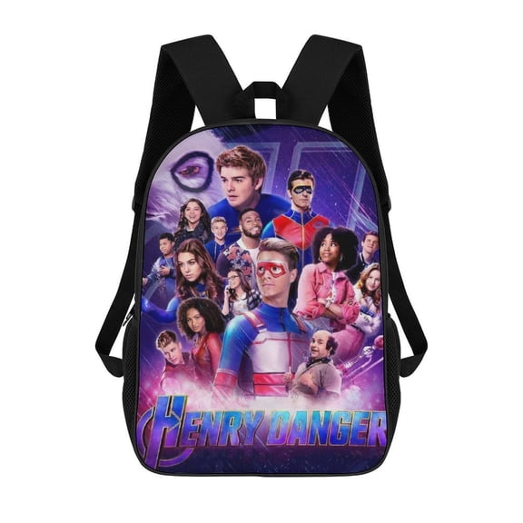 Lightweight Daypack Large Capacity Henry Cartoon Danger Backpack Travel Work Back Pack 17 Inch Bookbag Laptop Bag