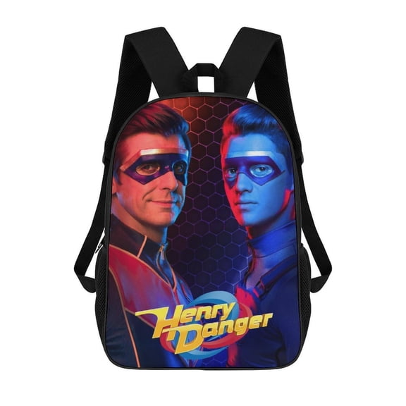 Lightweight Daypack Large Capacity Henry Cartoon Danger Backpack Travel Work Back Pack 17 Inch Bookbag Laptop Bag