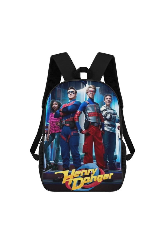 Lightweight Daypack Large Capacity Henry Cartoon Danger Backpack Travel Work Back Pack 17 Inch Bookbag Laptop Bag