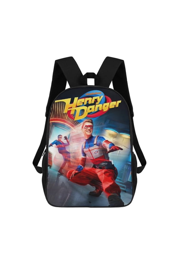 Lightweight Daypack Large Capacity Henry Cartoon Danger Backpack Travel Work Back Pack 17 Inch Bookbag Laptop Bag