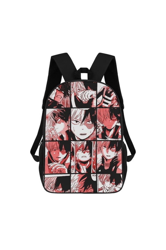 Lightweight Daypack Large Capacity Hero-Anime Academia Todoroki Shoto Collage Backpack Travel Work Back Pack 17 Inch Bookbag Laptop Bag