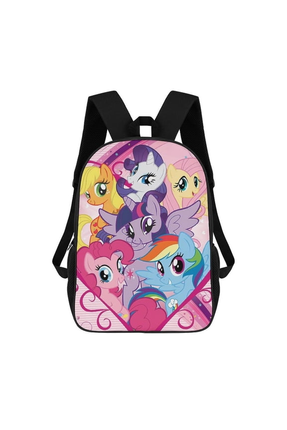 Lightweight Daypack Large Capacity Lit-tle Cute Pony Backpack Travel Work Back Pack 17 Inch Bookbag Laptop Bag