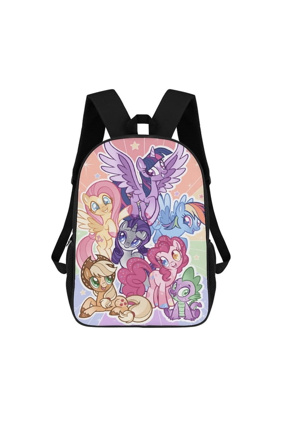 Lightweight Daypack Large Capacity Lit-tle Cute Pony Backpack Travel Work Back Pack 17 Inch Bookbag Laptop Bag