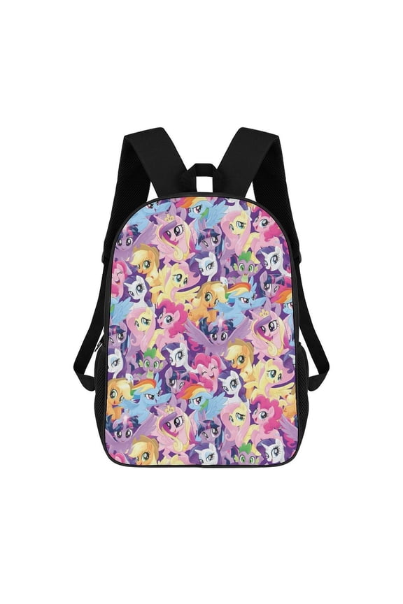 Lightweight Daypack Large Capacity Lit-tle Cute Pony Backpack Travel Work Back Pack 17 Inch Bookbag Laptop Bag