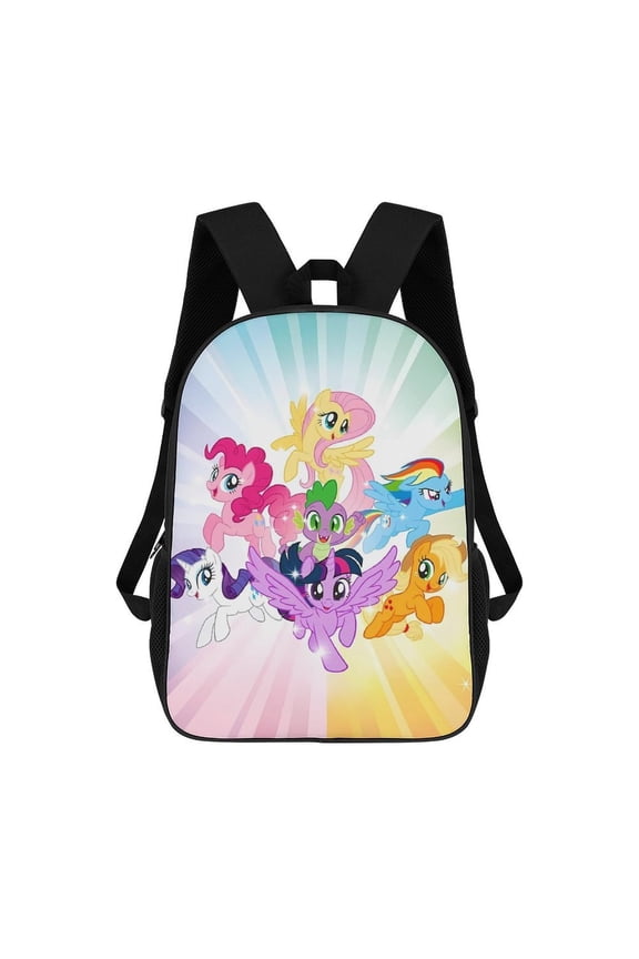 Lightweight Daypack Large Capacity Lit-tle Cute Pony Backpack Travel Work Back Pack 17 Inch Bookbag Laptop Bag