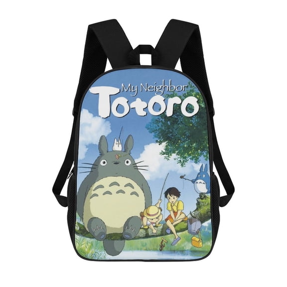 Lightweight Daypack Large Capacity Neighbor Cartoon To-toro Backpack Travel Work Back Pack 17 Inch Bookbag Laptop Bag