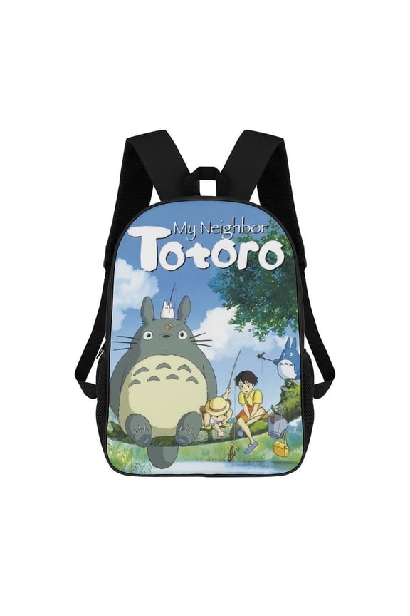 Lightweight Daypack Large Capacity Neighbor Cartoon To-toro Backpack Travel Work Back Pack 17 Inch Bookbag Laptop Bag