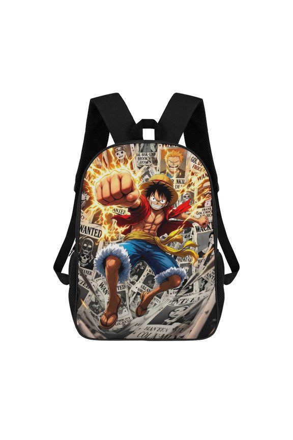 Lightweight Daypack Large Capacity One-Anime-Piece Backpack Travel Work Back Pack 17 Inch Bookbag Laptop Bag
