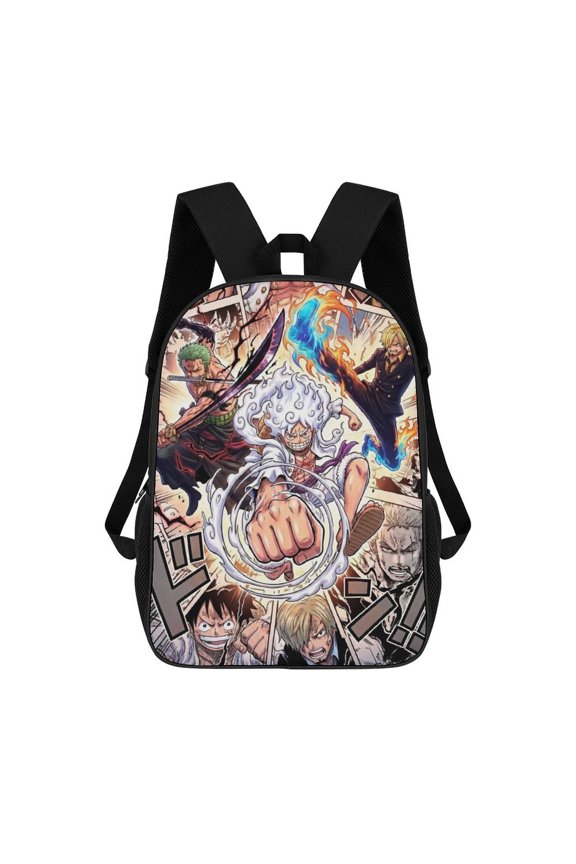 Lightweight Daypack Large Capacity One-Anime-Piece Backpack Travel Work Back Pack 17 Inch Bookbag Laptop Bag