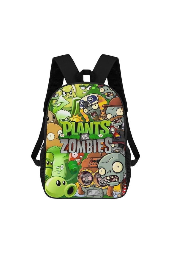Lightweight Daypack Large Capacity Plants Vs Zombies Backpack Travel Work Back Pack 17 Inch Bookbag Laptop Bag