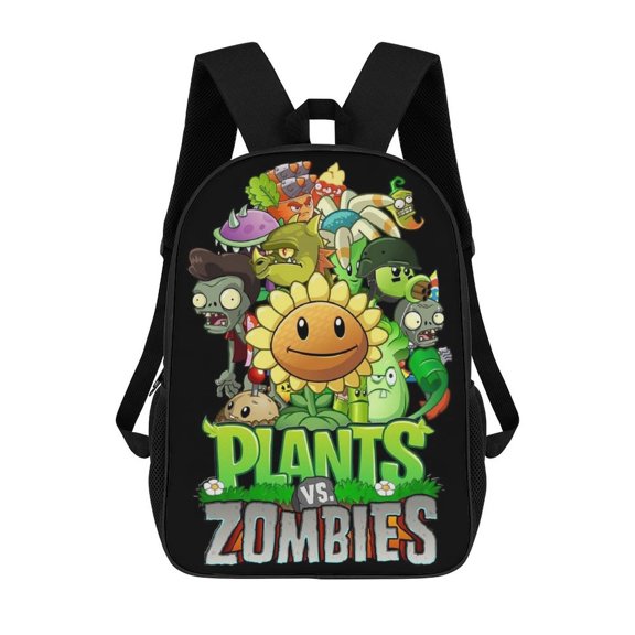 Lightweight Daypack Large Capacity Plants Vs Zombies Backpack Travel Work Back Pack 17 Inch Bookbag Laptop Bag