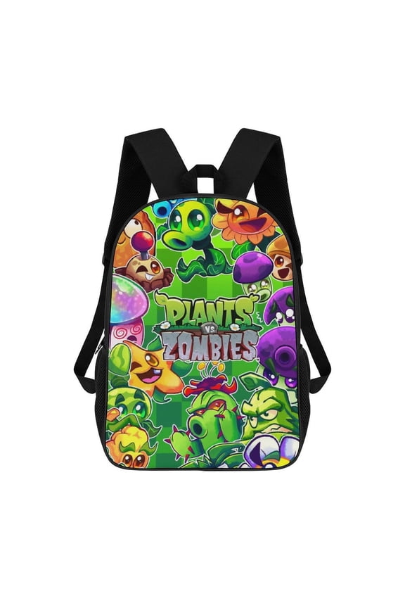 Lightweight Daypack Large Capacity Plants Vs Zombies Backpack Travel Work Back Pack 17 Inch Bookbag Laptop Bag