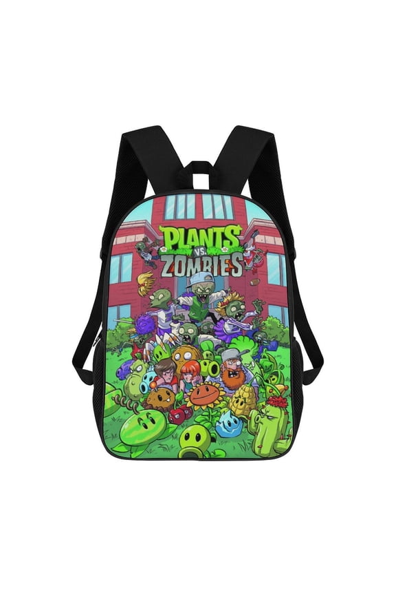 Lightweight Daypack Large Capacity Plants Vs Zombies Backpack Travel Work Back Pack 17 Inch Bookbag Laptop Bag