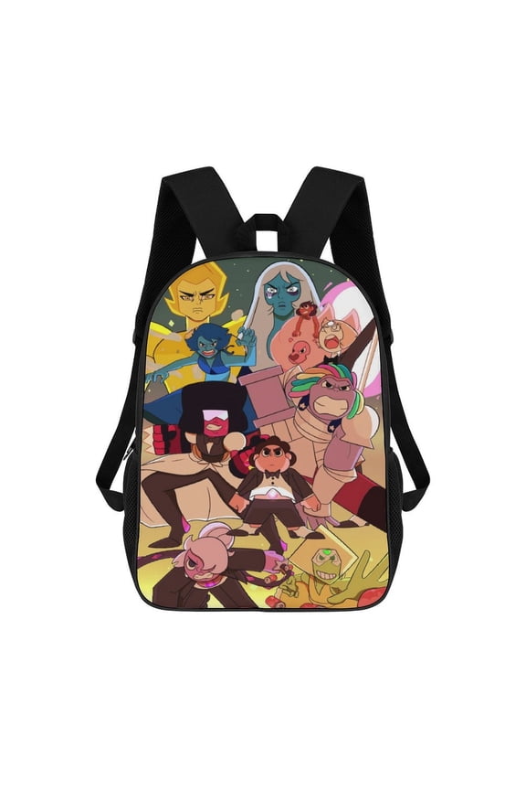 Lightweight Daypack Large Capacity Steven Cartoon Universe Backpack Travel Work Back Pack 17 Inch Bookbag Laptop Bag