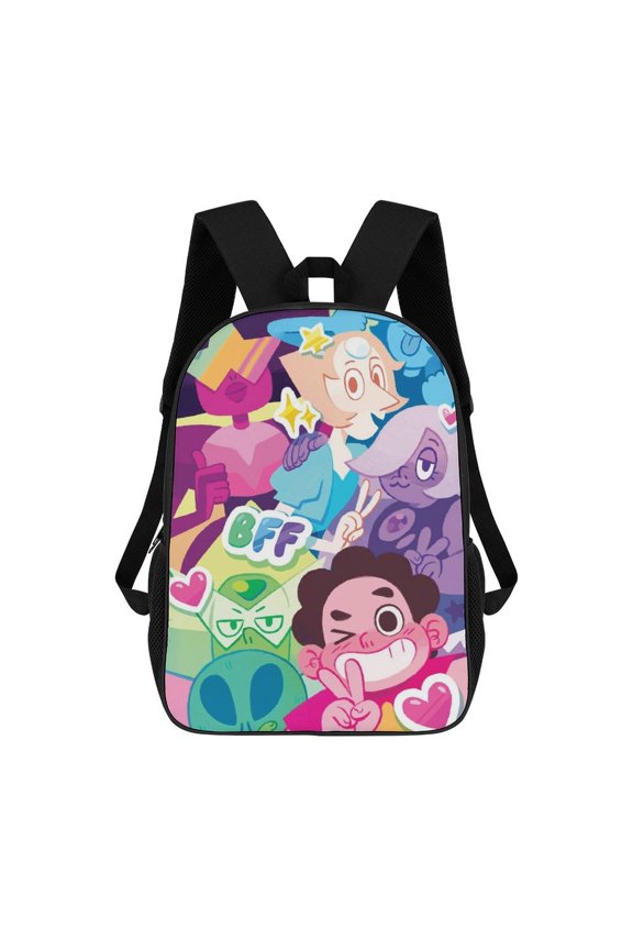 Lightweight Daypack Large Capacity Steven Cartoon Universe Backpack Travel Work Back Pack 17 Inch Bookbag Laptop Bag