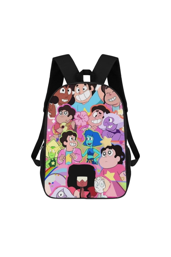 Lightweight Daypack Large Capacity Steven Cartoon Universe Backpack Travel Work Back Pack 17 Inch Bookbag Laptop Bag