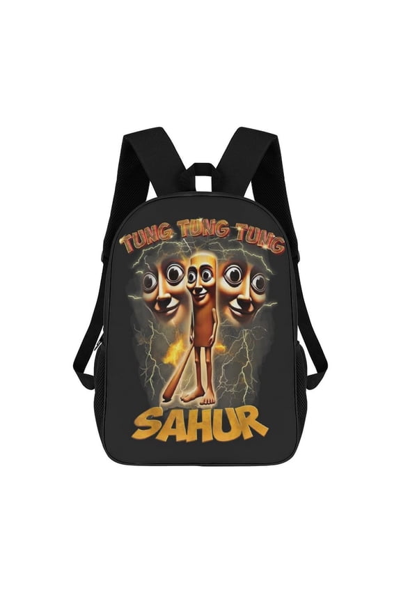 Lightweight Daypack Large Capacity Tung Tung Tung Sahur Backpack Travel Work Back Pack 17 Inch Bookbag Laptop Bag