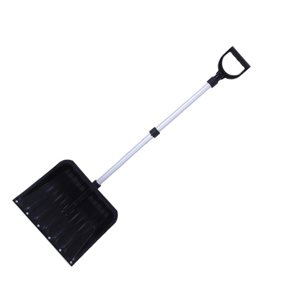 Lightweight Detachable Snow Pusher With Metal Guard Piece Perfect For Stairs And Patios