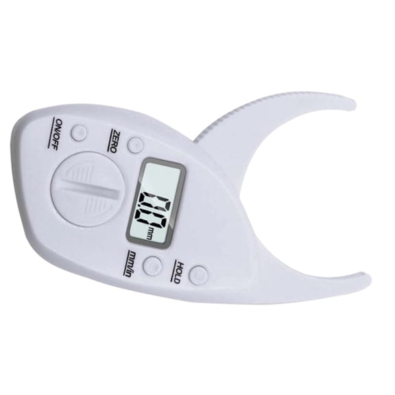 Lightweight Digital Skinfold Caliper with Single Button Operations 42G Portable Fat Measurement Device For Fitness Train