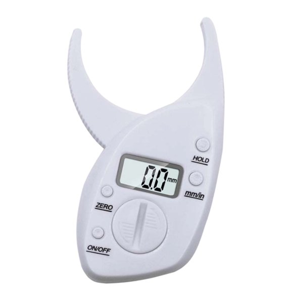 Lightweight Digital Skinfold Caliper with Single Button Operations 42G Portable Fat Measurement Device For Fitness Trainers