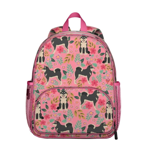 Lightweight Dog Lover Backpack with Funny Puppy, Paw, and Bone Pattern, Compact Small Travel Bag for Pet Enthusiasts