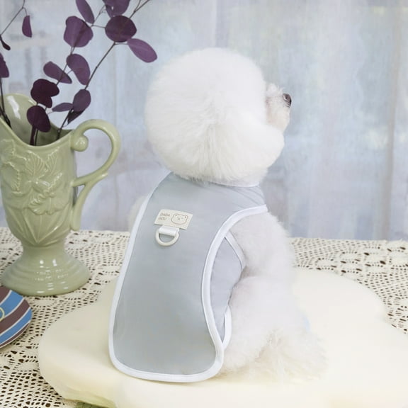 Lightweight Dog Sun Shirt UPF 50 Breathable Sleeveless Vest Reflective Trim Active Pet Apparel