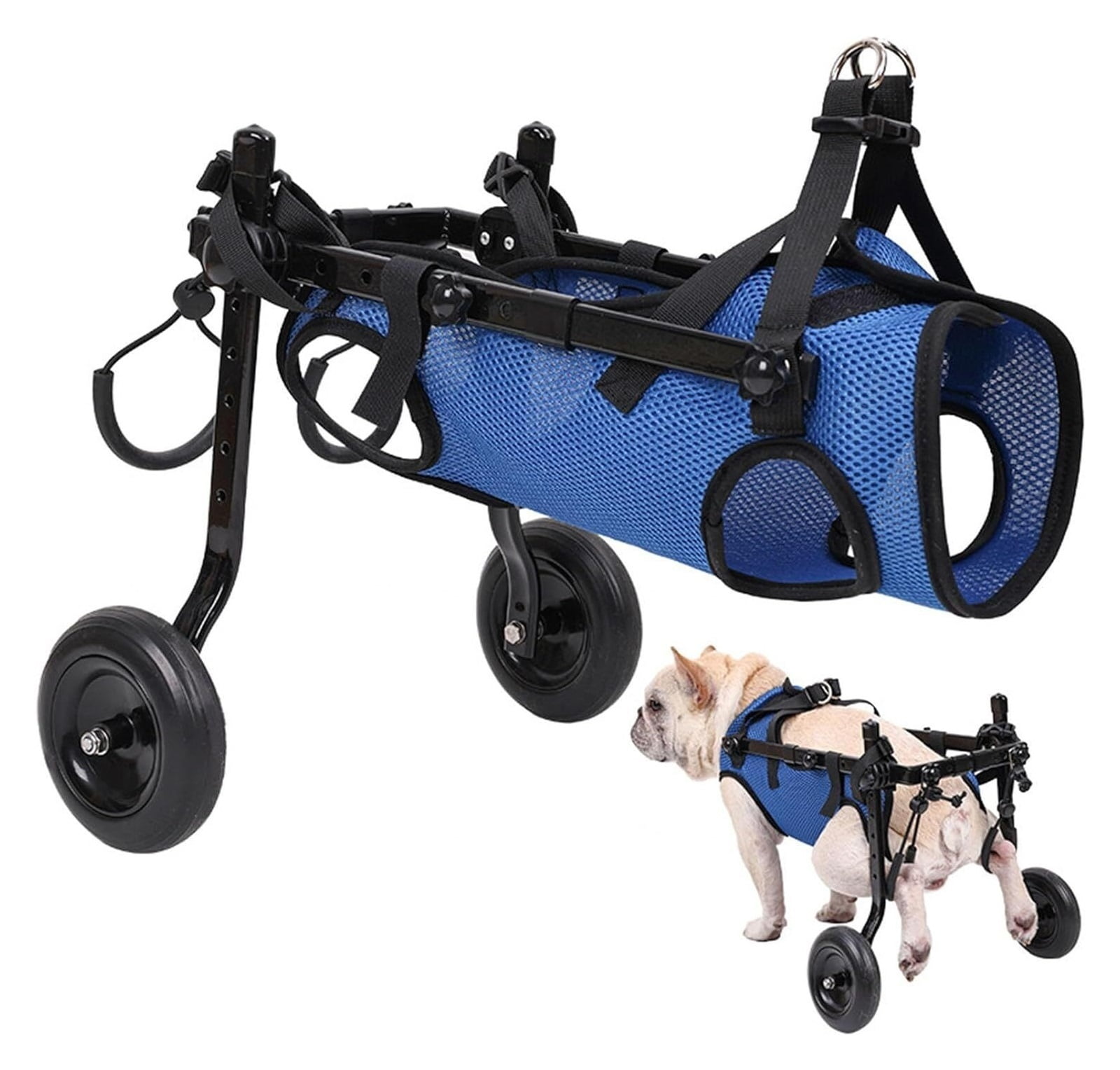 ARB The Best 　 POWER UP! HOUND DOG Lightweight Dog Wheelchair Adjustable Pet Cart with Wheels