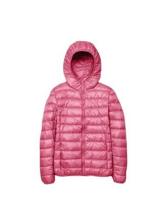 epine é ribbon muffler down coat pink Pink Double Faced