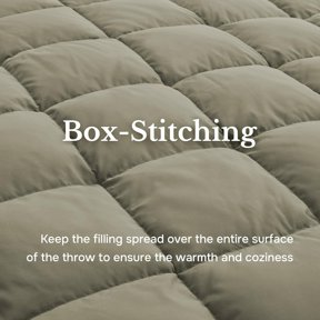 Lightweight Down Throw Blanket for Couch, Khaki, 50"x70